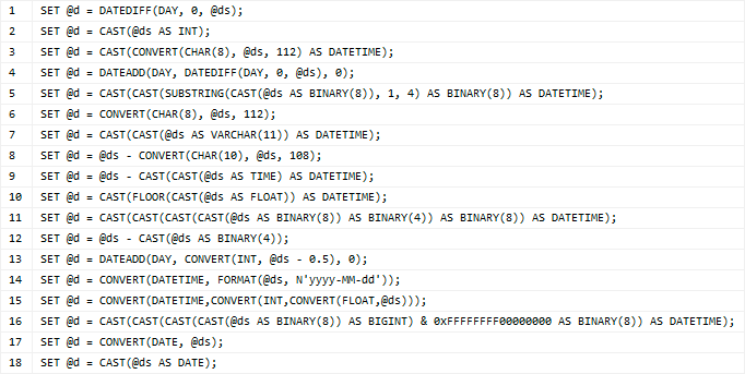 18 different methods for stripping time from datetime 18 different methods for stripping time from datetime