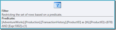 Filter properties Filter properties