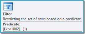 Filter properties Filter properties