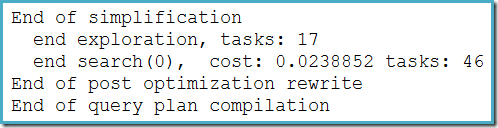 Optimizer Stages Optimizer Stages